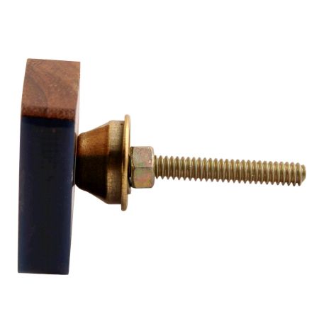 Square Wooden And Resin Cabinet Knob Online